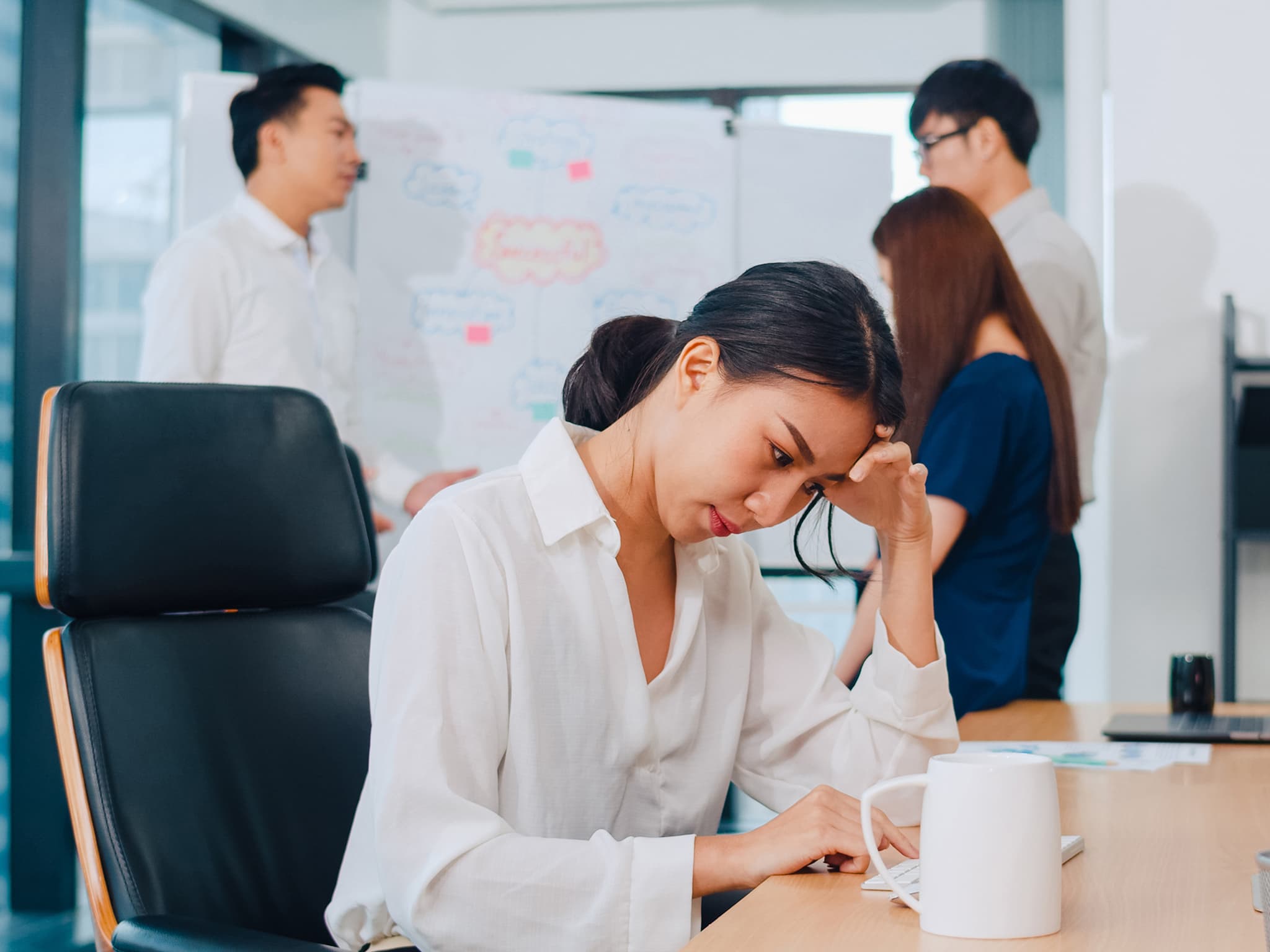 Counseling session focused on stress reduction